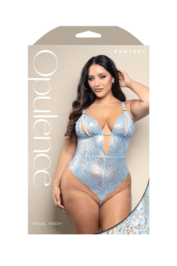 Teddy with Pearls - Light Blue