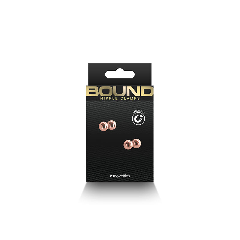 Magnetic Orb Nipple Clamps - Rose Gold