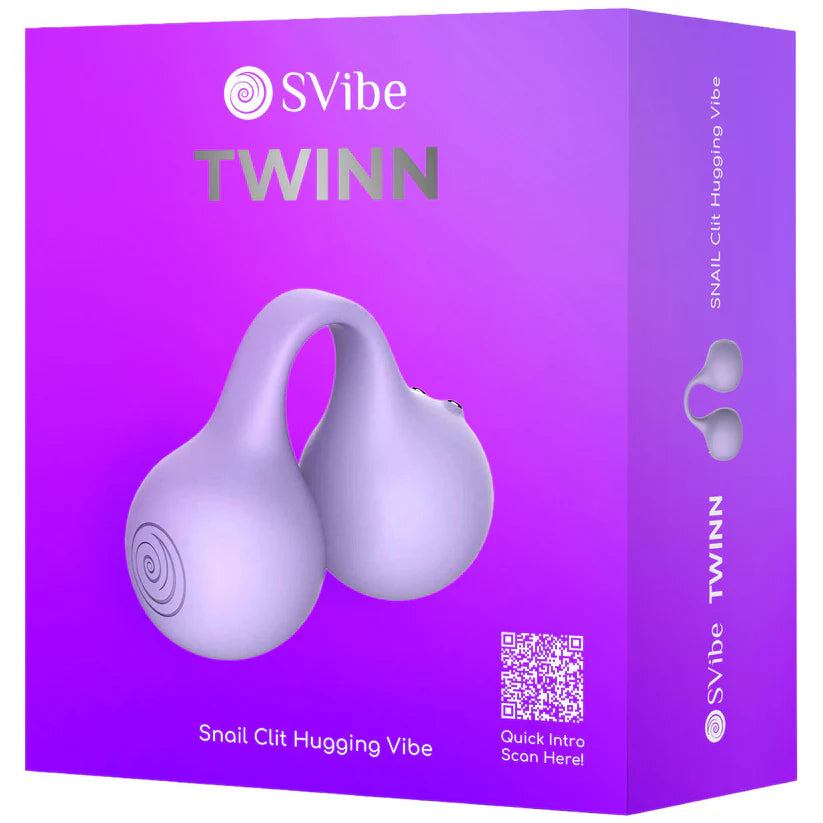 SVibe Snail Twinn Silicone Clit Hugging Vibrator - Lilac