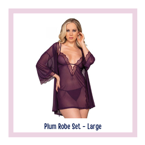 Plum Robe Set - Large