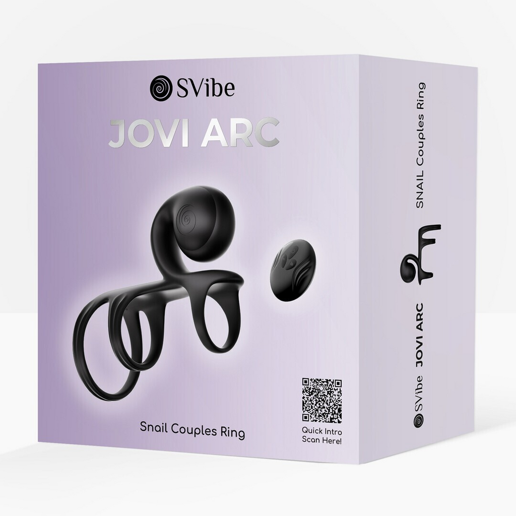 SVibe Snail JOVI Arc Couples Ring - Black