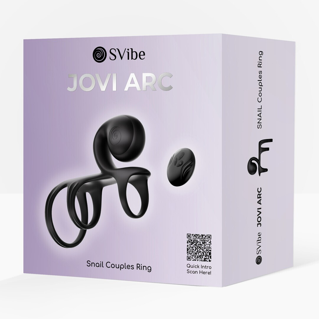 SVibe Snail JOVI Arc Couples Ring - Black